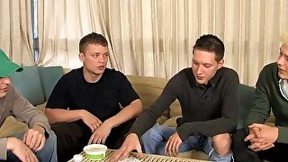 Married studs assfucking after poker