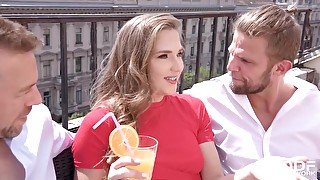 Nicole Pearl - Russian Bombshell Satisfies Two Studs