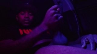 Stroking this dick in the car (dirty talk)