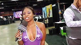 Taylor Nicole with Jiggy Jaguar Exxxotica Expo 2022 chicago Il