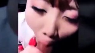 Chinese teen sucking cock and talking dirty