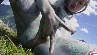 Real Couple Outdoor Pov Fuck - Sloppy Blowjob And Gapes - Blowjob, Huge Load On Ass, Hard Sex