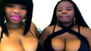 Ebony webcam: Kelly & Kity