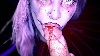 Facial Oral-Cream-Pie Succubus Head - DemiStein