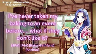 ASMR Audio You calm your baker girlfriends nerves [F4A] [SFW] Girlfriend ASMR Role-play