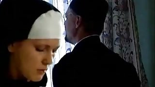 beautiful Nun Takes Her First Cock !