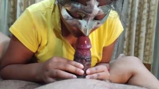 HORNY DESI LADY SUCK & FUCK HARD HER BBC HUBBY & TAKE CUM ON FACE