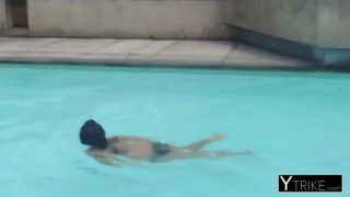 Tiny asian sucks and rides in pov