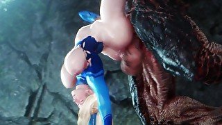 Beautiful Babe Samus Aran Destroyed by Giant Cock - Comp - Noname55