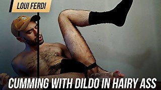 Cumming with dildo in hairy ass by Louis Ferdinando (full video)