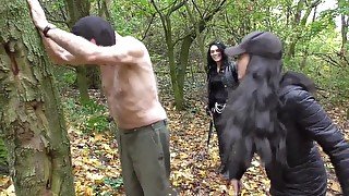 The Slave Bastards Destroyed in The Forest by Femdom Austria