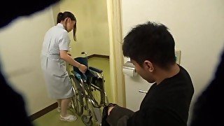 Quickie fucking between a lucky patient and a cock hungry nurse