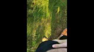 Huge twink cumshot after a long run