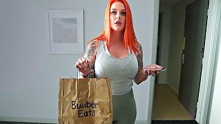 FUCKING THE UBER EATS DELIVERY GIRL