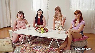 Foursome Action With Inviting Lover From