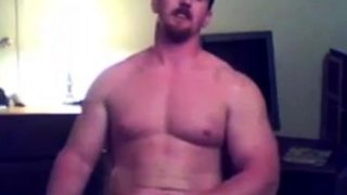 Str8 Ginger Muscle Stud Jerks Off & Cums ( Webcam ) - Exipor