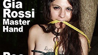 Gia & Master hand BDSM bondage pee tickled