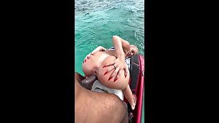 Elana Bunnz fucks Nick Marxxx on a Jet ski !!