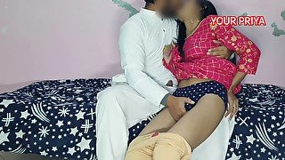 Hot Indian teen with big tits gets banged by her father-in-law in HD