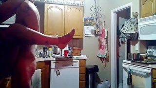 Fucking My Friends Wife - Milf Gets Fucked by Toy Boy on Kitchen Counter