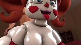 Five nights at Freddy's very sexy ass woman gets fucked by the big hard ass