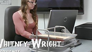 Trickery - Whitney Wright fucks a big dick for a job