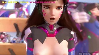 Brunette Rides Your Dick Parody Of Overwatch