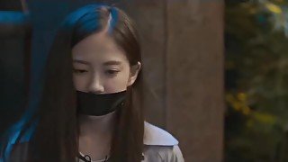 Chinese Girl Tape Gagged