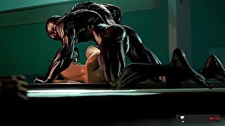 venom penetrates huge penis overwatch has sex with