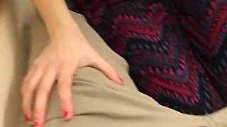 Cute Girl Sucks Big Cock on Train