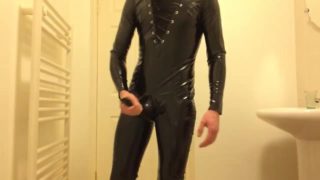 Fetish Twink All PVC & Rubber Masturbation