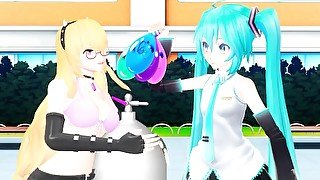 Imbapovi - Miku, Lindsey, Balloons and Blow Kisses Inflation