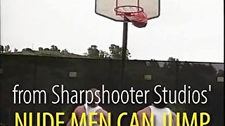 2 Athletes Have a Strip Basketball Game- NUDE MEN CAN JUMP