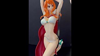 SOF Nami one piece figure bukkake