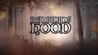 Red Riding Hood sucking and rubbing dick