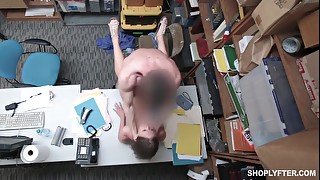 Suspected Shoplifter Gets Her Pussy Banged By Security Guard - Brooke Bliss