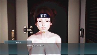 Honey Select Sasuke fights Tenten