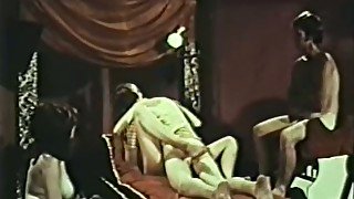 Vintage pron compilation with flabby brunette and masturbating whore