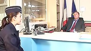 Incredibly Hot French Customs Broker Gets Ass Banged and Jizzed On