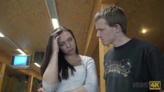 Whorey black-haired has controlled to get boinked even in the bowling place, in front of her buddies