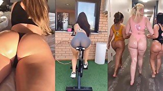 Big bum multi screen compilation