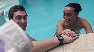 HUNT4K. Poor cuckold should watch how rich guy owns his girlfriend