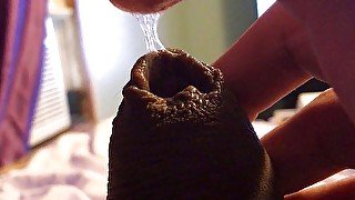 POV wet and sticky uncut cock (4K)