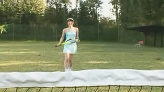 Sweet tennis player is ready for all sorts of erotic games