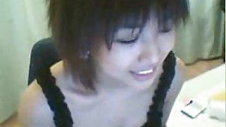 Sexy Asian girl with hot tits on webcam