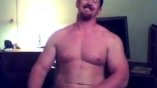 Str8 Ginger Muscle Stud Jerks Off & Cums ( Webcam ) - Exipor