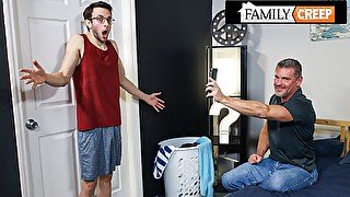 FamilyCreep - Silver Stepdaddy Pounds His Stepson's Ass