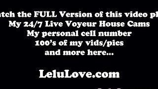 Female Domination babe dark lipstick telling you how to stroke and fuck your ass with spatula & condom JOI CBT - Lelu Love