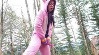 Furry Play: Nerdy Kitten In HER NaTurAL EnvirOnMent