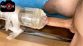 Hot Guy Slowly Fucking Fleshlight With Edging And Moaning - Intense Shaking Orgasm - 4K